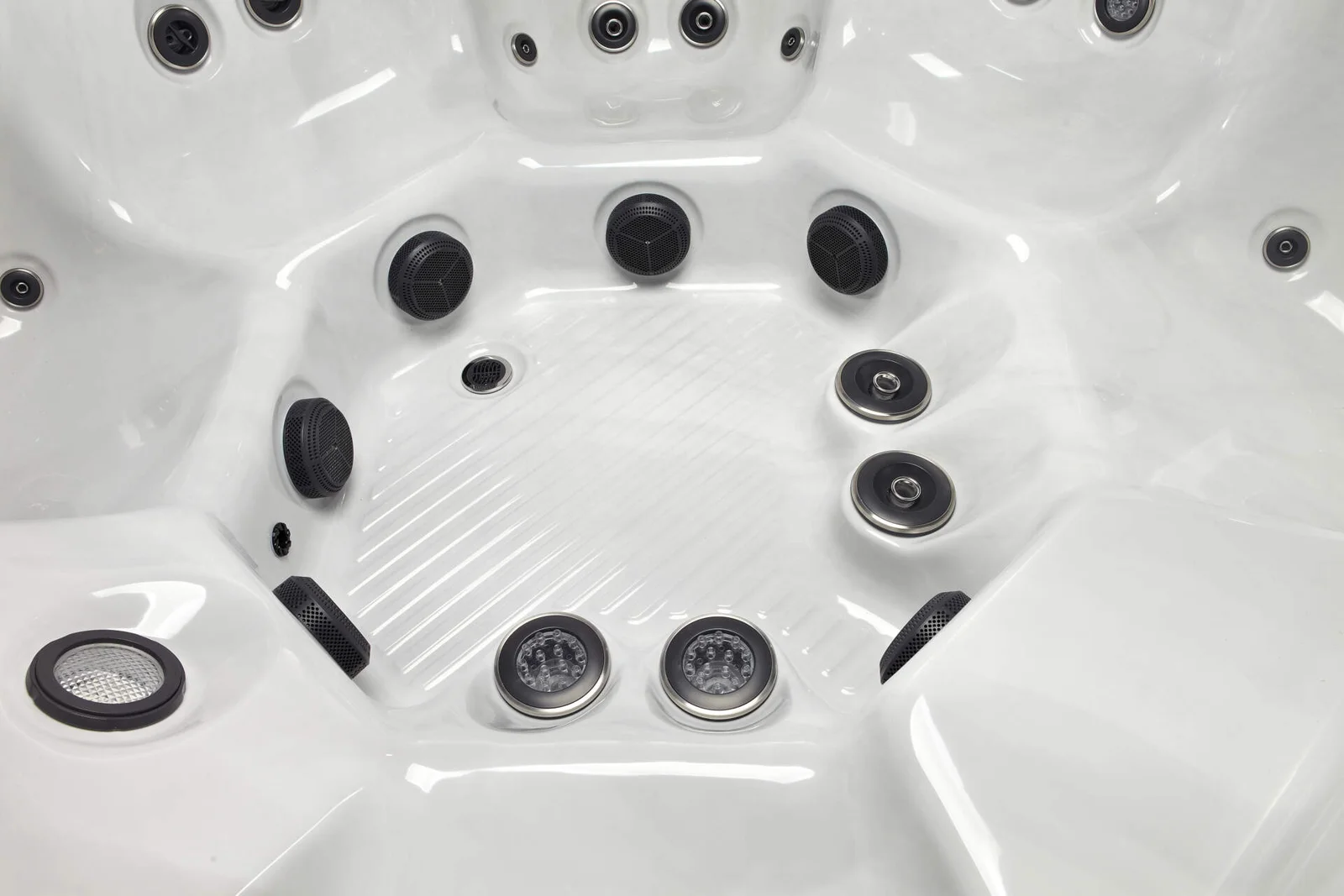 Spa Palermo — assise moulée et jets de dossier