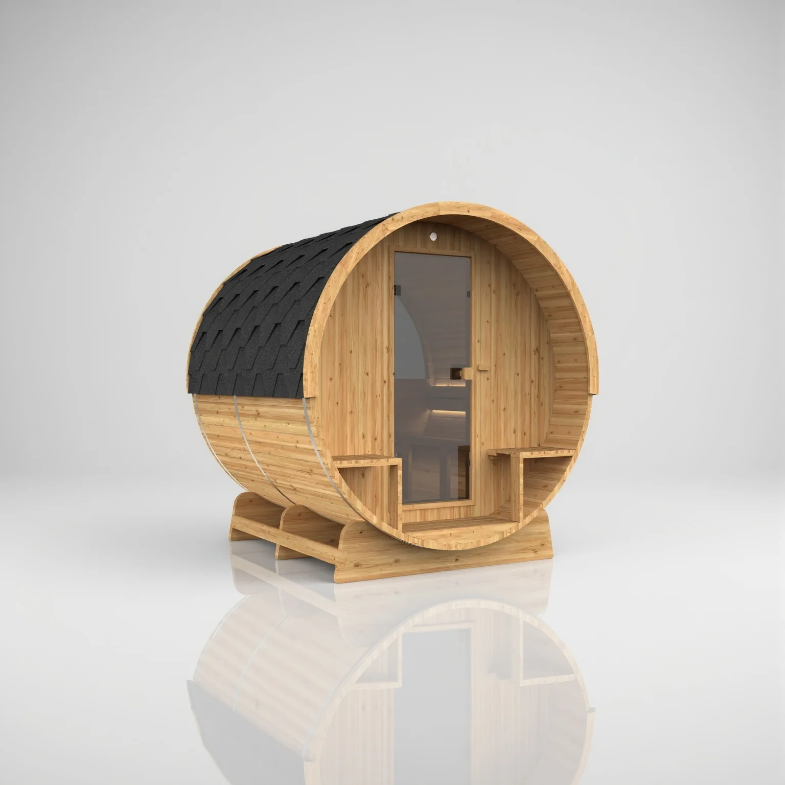 Sauna Barrel 210 — Image de la galerie Barrel 210 Sauna