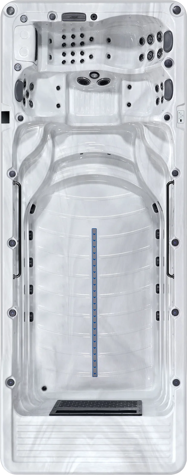 Spa de nage zelus pro — vue technique officielle